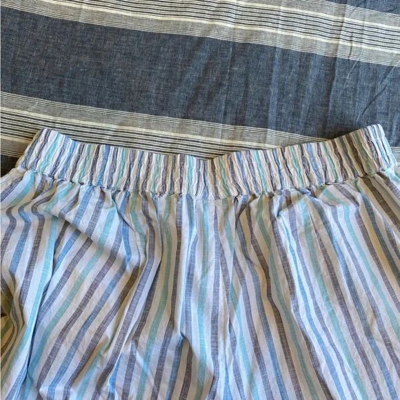 Lane bryant linen Capri. blue and gray. Size 26 - Picture 3 of 4